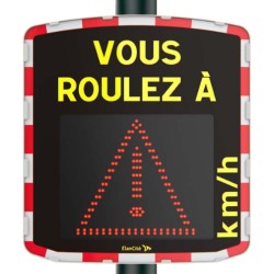 Indicator electronic limitare viteza radar incorporat alimentare cu acumulatori Semn de avertizare alte pericole